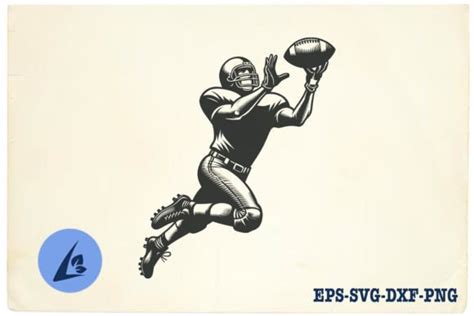 American Football Player Svg Clipart 16 Graphic By Liltwas · Creative