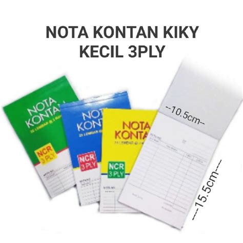 Jual Buku Nota Kontan Kiky Kecil Ply Ncr Nota Kontan Rangkap