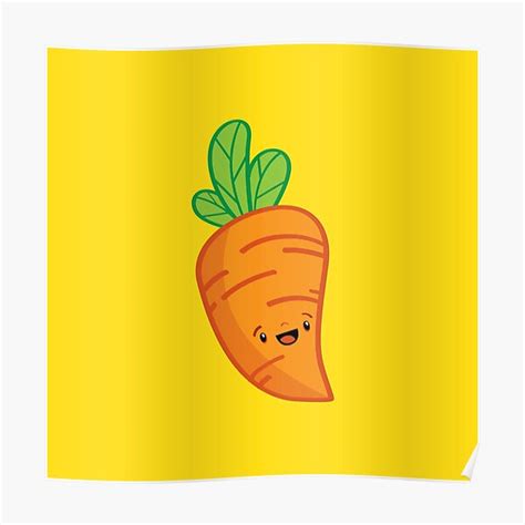 "Carrot Guy" Poster for Sale by LAckas | Redbubble