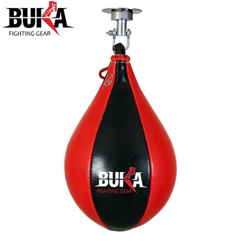 Buka Leather Speed Ball Training Punching Speed Bag Boxing Mma Pear