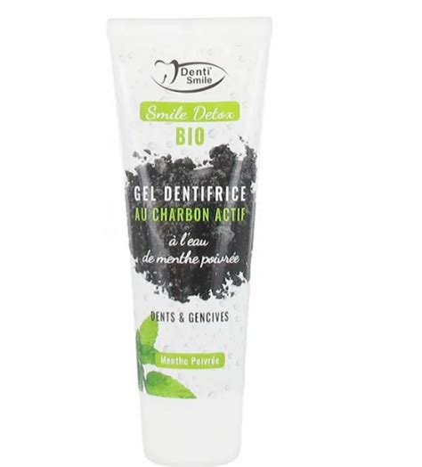 DENTI SMILE GEL DENTIFRICE BIO AU CHARBON ACTIF 75ML Atelierpara Ma