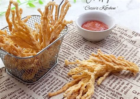 resep enoki crispy oleh cezie liem cookpad