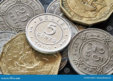 Extreme Close Up Picture Of Belize Money Stock Photo Image Of