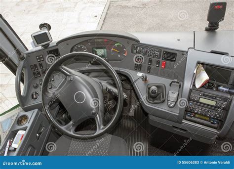 A Bus Dashboard Stock Image Image Of Automotive Macro 55606383