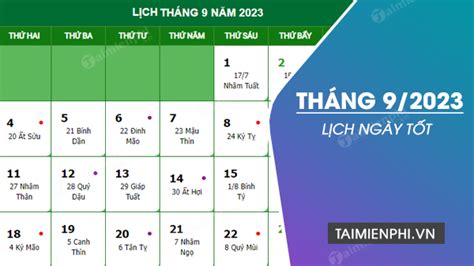 Ngày tốt tháng 9 năm 2023 xem ngày giờ đẹp tháng 9 Quý Mão