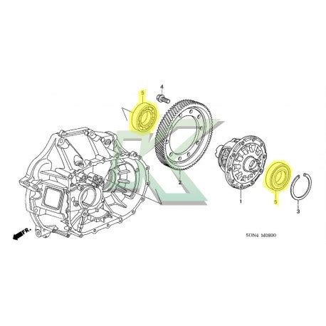 Rodamiento De Caja Original Honda X X Serie K Ta Kbs