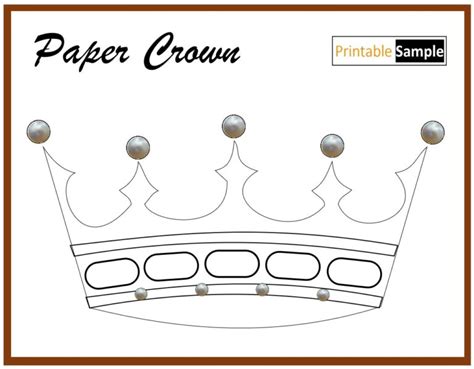 Paper Crown Template 10 - Printable Samples