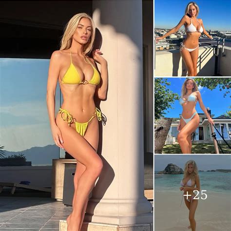 Hannah Palmer Shows Off Her Beautiful Figure On The Beach