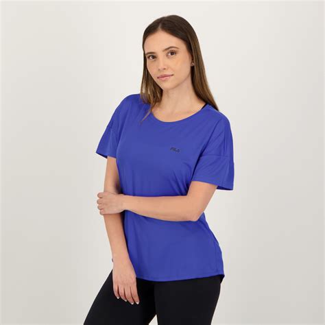 Camiseta Fila Basics Sports Feminino Azul Futfanatics