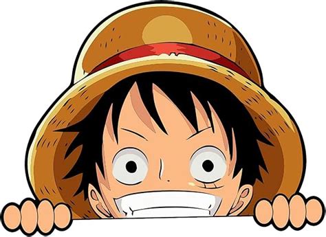 Obenao Pack One Piece Monkey D Luffy Peeker Peeking Car Decals Diy