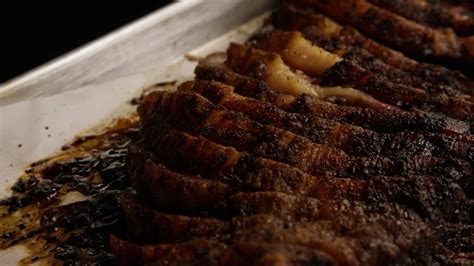 Rotating Shot Of Delicious Smoked Brisket Bbq 085 1619188 Stock Video