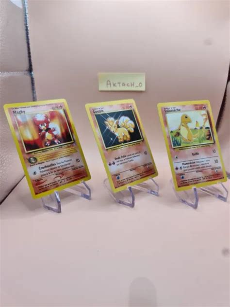 LOT 4 CARTES Pokémon Set De Base 55 82 46 102 68 102 23 111 EUR 29 99