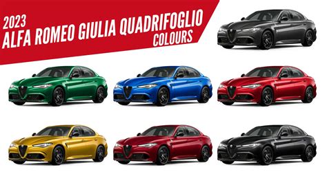 2023 Alfa Romeo Giulia Quadrifoglio All Colors - AUTOBICS