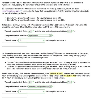 Answered For Each Example Below Determine Which… Bartleby