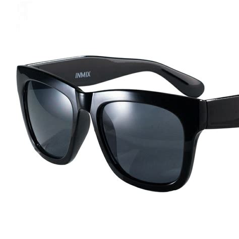 [ 39 99] Retro Casual Polarized Black Frame And Lenses Men Sunglasses For Driving Free