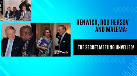 Renwick Rob Hersov And Malema The Secret Meeting Unveiled Youtube