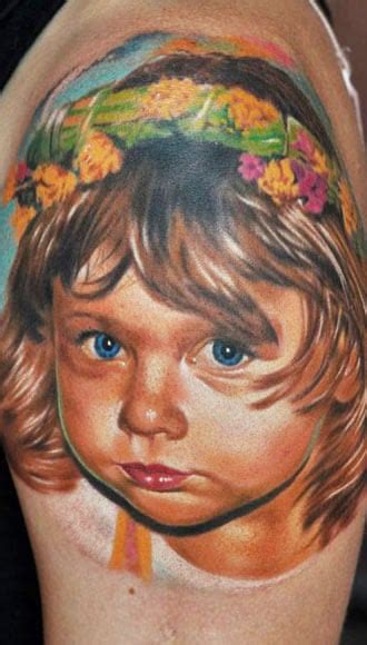 Portrait D’enfant En Tatouage 112 Inkage