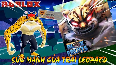 Roblox SỨC MẠNH CỦA TRÁI ÁC QUỶ LEOPARD ĐẮT NHẤT BLOX FRUITS 3000