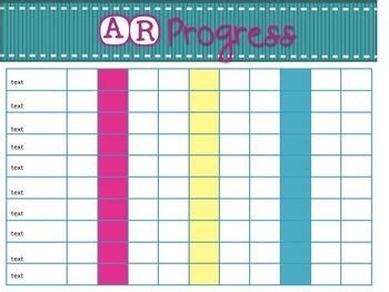 Accelerated Reader Progress Tracker Editable Accelerated Reader