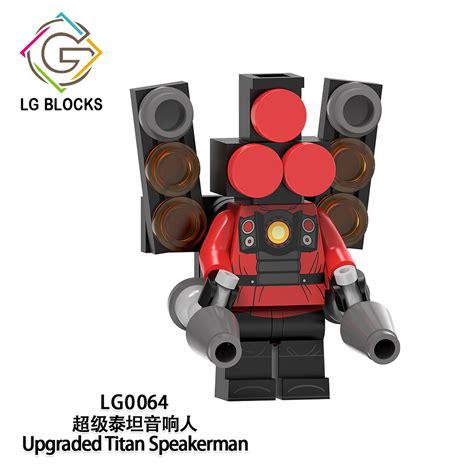 Skibidi Battle Upgraded Titan Speakerman LG0064 Minifigures - Brixtoy