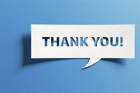 Thank You Message For Card Presentation Business Expressing