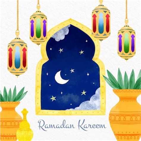 Ilustracja Motywu Ramadanu Zdj Cia Darmowe Pobieranie Na Freepik