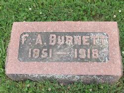 Frank A Burnett 1851 1918 Find A Grave Memorial