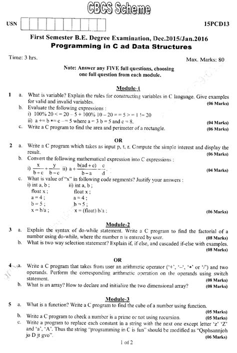 Vtu Be Question Papers Page 5 Vtu Syllabus