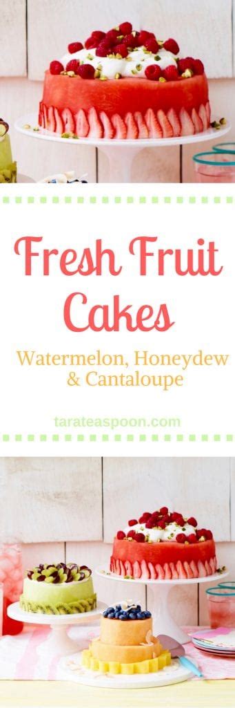 Make A Fresh Melon Cake With Watermelon Honeydew Or Cantaloupe