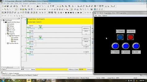Simulasi Pengendalian Motor Forward And Reverse Menggunakan Aplikasi Cx