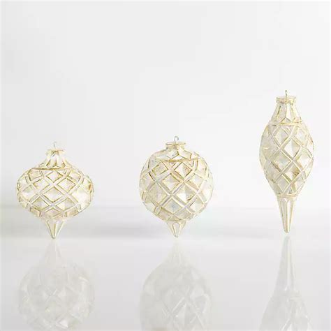 Assorted Cream Carved Ornaments | Kirklands Home