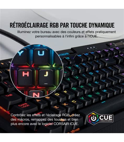 Corsair K70 RGB MK 2 Clavier Mécanique Gaming Cherry MX Speed Rapide