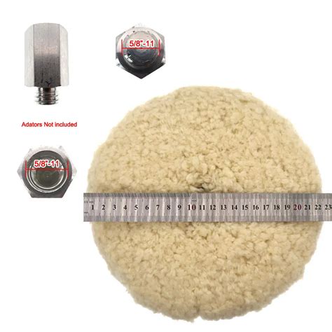 8 Inch Wool Polishing Pad Grinding Disc Double Sided Wool Buffing Pad