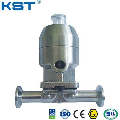 Stainless Steel Clamped Water Treatment Control Valve Pneumatic