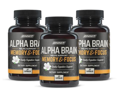 Onnit Alpha Brain 90ct Over 1 Million Bottles Sold Premium