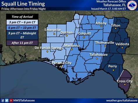 Nws Tallahassee On Twitter 3 17 23 5 00am Et Strong To Severe