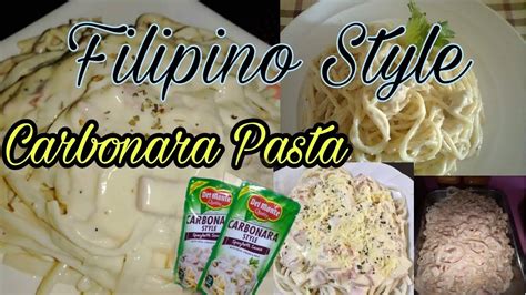 Creamy Carbonara Filipino Style Carbonara Recipe Simple Dish Youtube