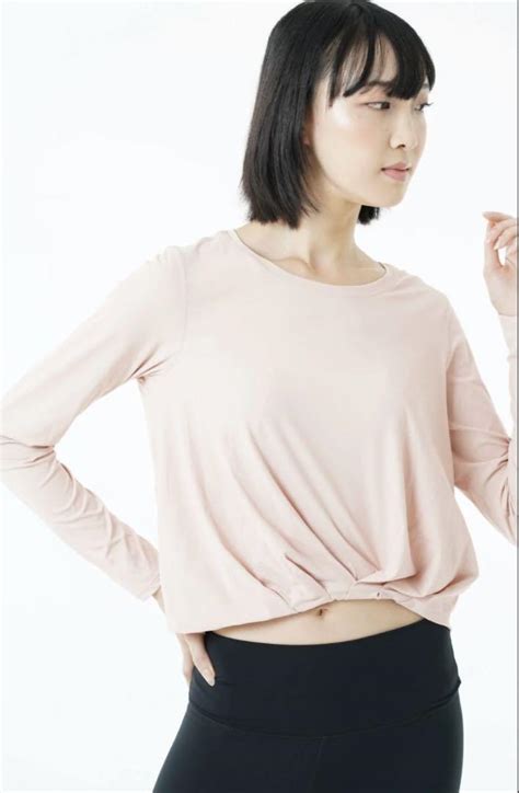 新品！YES テイラー ロングT ピンク L ヨガ Tシャツ トップス - メルカリ