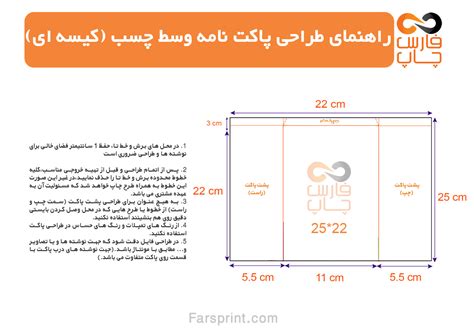 راهنمای طراحی انواع پاکت فارس چاپ