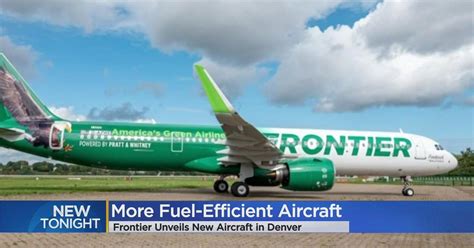 Frontier Airlines Unveils New Green Plane Cbs Colorado