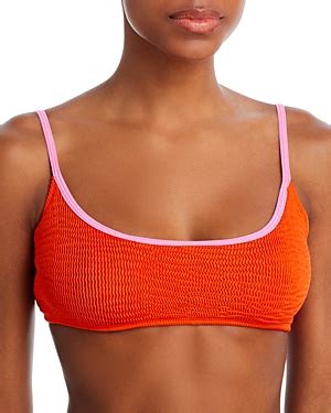 Cleonie Lennox Bikini Top Barbie Tangerine Editorialist