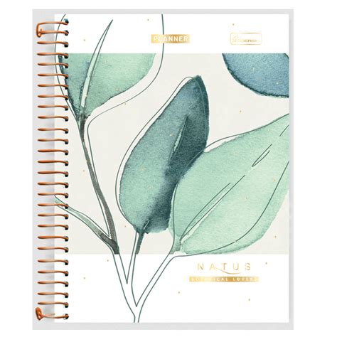 Planner Permanente Espiral Natus Capa Dura 80 Folhas Cadersil