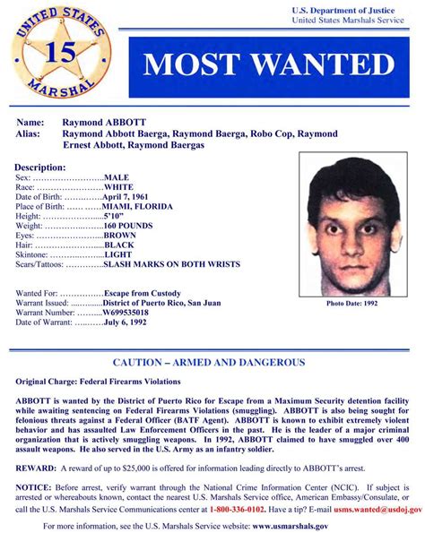 Photos Us Marshals 15 Most Wanted Fugitives