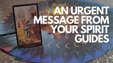 An Urgent Message From Your Spirit Guides Money Love Tarot Card