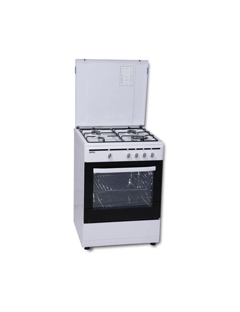 Cocina Rommer VCH 461 FG BUT Gas Butano Blanca 4 Fuegos Tapa