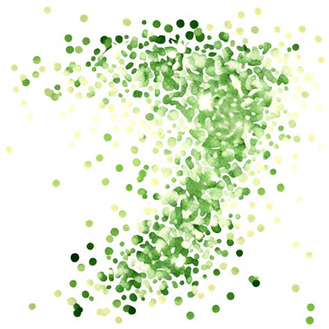 Leprechauns Whirl Green Confetti Shamrock Pattern Vector Graphic