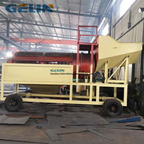 Clay Alluvial Gold Diamond Mining Washing Machine Double Layers