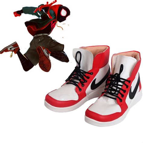 Movie Spider Man Into the Spider Verse Miles Morales Cosplay Shoes custom made-in Shoes from ...