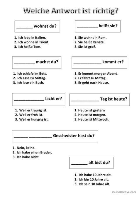 W Fragen Deutsch Daf Arbeitsblätter Pdf And Doc