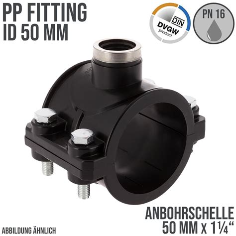 PP PE Fittings Klemm Muffe Kupplung Winkel T Stück Kappe Verbinder DVGW